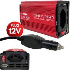 Inversor Veicular 12V para 220V 200W Tomada Carro Conversor Energia Thork