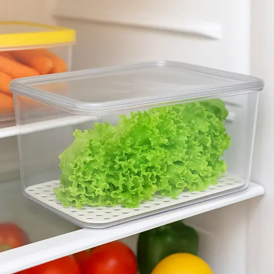 Porta Saladas Para Geladeira Pote Organizador