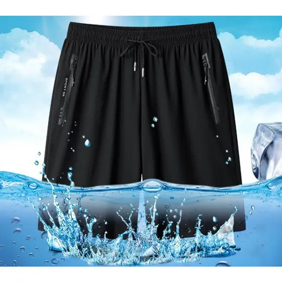 Bermuda Short Masculino  Praia 2 Bolsos Zíper Secagem Rápida