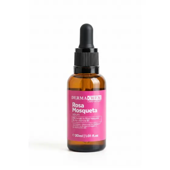 Sérum Rosa Mosqueta Clareador e Hidratante 30ML Dermachem Skincare