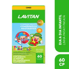 Lavitan A-Z Kids Vitamina Infantil Imunidade Patati Patata Mix De Sabores Cimed 60 CPR Mastigaveis @