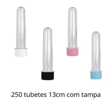 250 Tubete 13cm - Atacado - Tubo De Ensaio Festa Tub