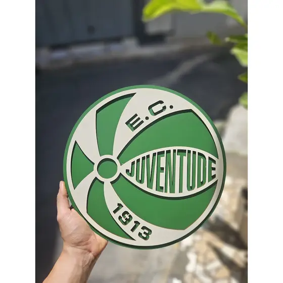 Escudo do Esporte Clube Juventude Em Alto Relevo 32 e 50CM
