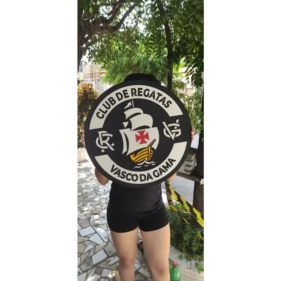 Escudo do Vasco Da Gama Redondo 32CM e 50CM
