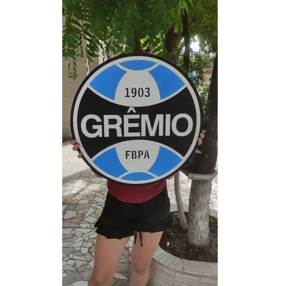 Escudo do Grêmio Em Alto Relevo 32 e 50CM