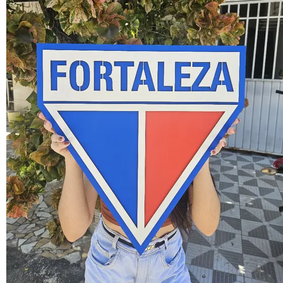 Escudo Forteleza, Tamanho Grande 51CM em Alto Relevo.