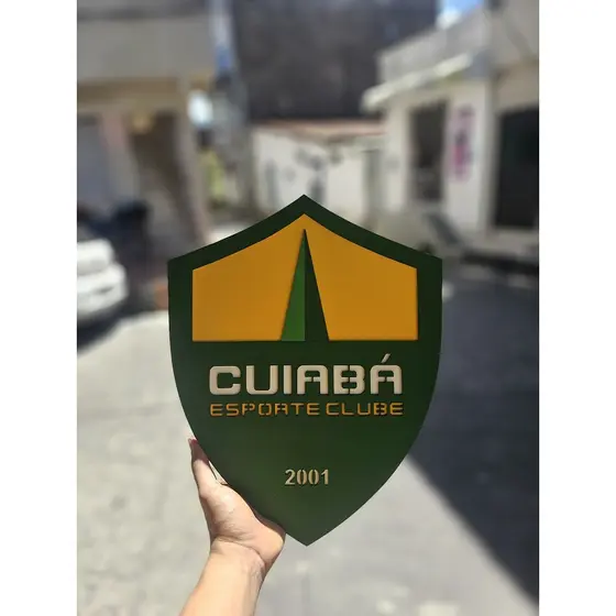 Escudo do Cuiabá Esporte Clube Em Alto Relevo 40 e 63CM