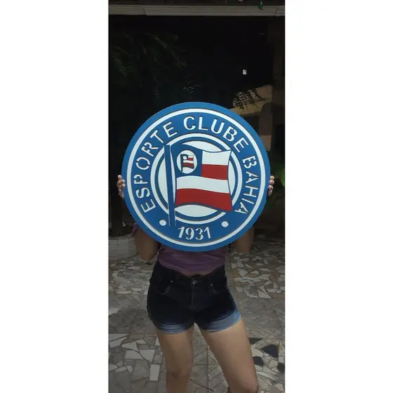 Quadro decorativo Bahia em Alto Relevo Tamanho Grande 50CM Brasão Bahia