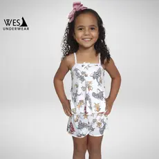 Pijama Infantil Menina Criança Kids