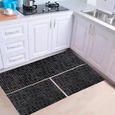 Tapete Capacho e Passadeira Emborrachada Antiderrapante Cozinha - Sala - Banheiro - Jogo Tapete 65x45cm Varias Estampas