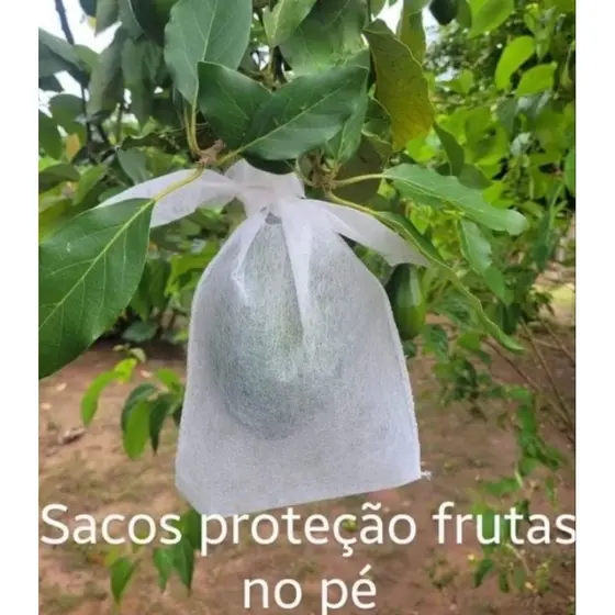 100 saquinhos tnt para proteção de frutas no pé(pêssegos goiabas,uvas ) 20x14