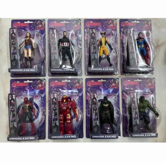boneco vingadores articulado com luz 16-18 cm unidade