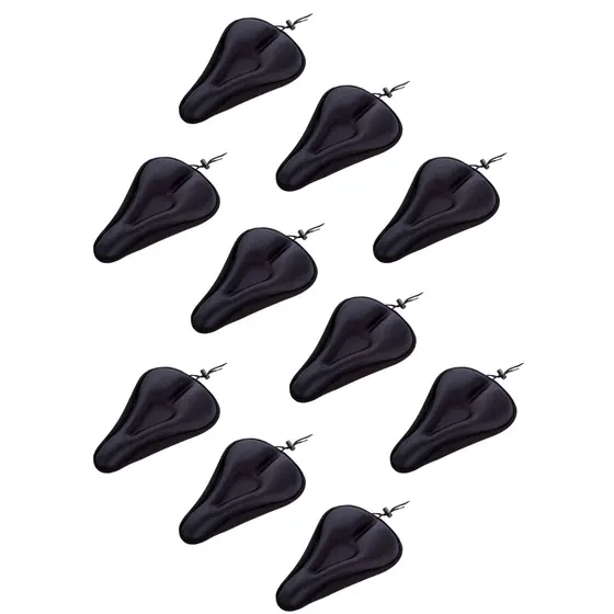 10x Capas Banco Gel Bicicleta Bike Selim Confortável Anatômico Macio BMX Spinning