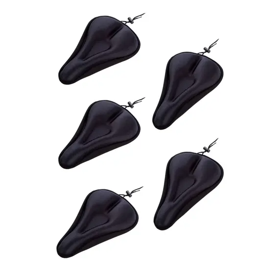 5x Capas Selim Gel Bike Banco Macio Confortável Anatômico Ergonômico Bicicleta