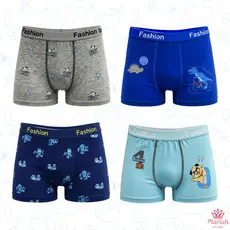 Kit 12/9/6 ou 3 Cuecas Boxer Infantil Menino Tecido confortável Cores Sortidas