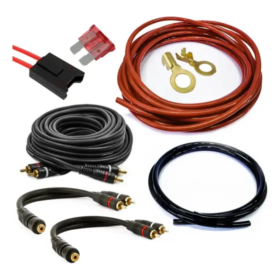 Kit Instalação Fiação Som Módulo Amplificador Stetsom Taramps Soundigital Falcon Até 500W