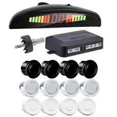 Sensor Estacionamento Ré 4 Sensores 22mm Display para Carro Universal