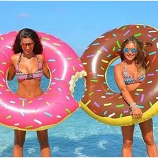 Boia Inflável Donuts Rosquinha Adulto e Infantil Piscina Praia Resistente Vinil PVC Não Fura 甜甜圈