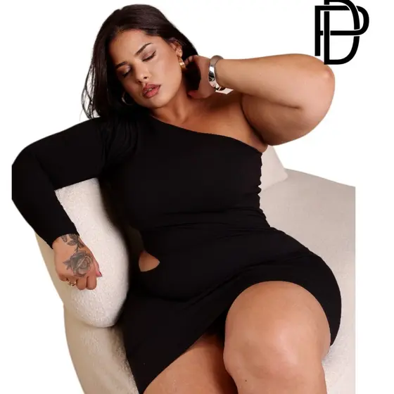 DRAPA PLUS - VESTIDO ALL BLACK PLUS SIZE