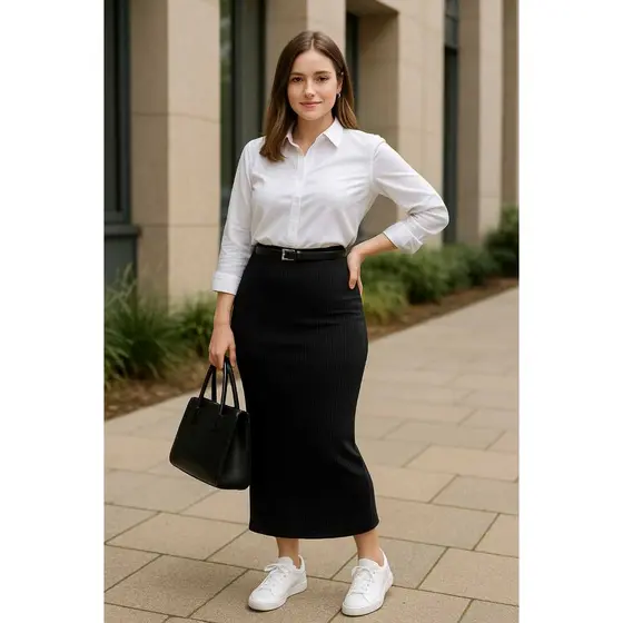 TETELESTAI - SAIA LAPIS MODA EVANGELICA MODA FEMININA promoção