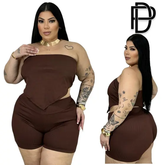DRAPA PLUS- Conjunto Hanna Moda Curvy - Plus Size