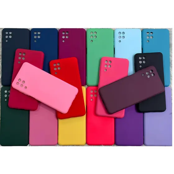 Capa Capinha Para A12 Samsung Silicone Aveludado POR DENTRO