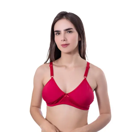 Kit 5 Sutiã Sem Bojo Reforçado Microfibra Liso