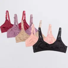 Kit 6 Sutiã Sem Bojo Plus Size De Sustentação Reforçado Alça Larga