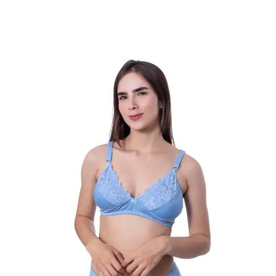 Kit 5 Sutiãs Sem Bojo Feminino Rendado Conforto Diário P ao GG