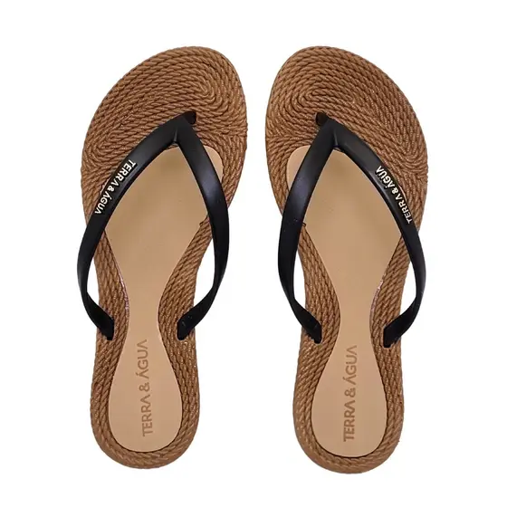 Chinelo Feminino Terra e Água Dedo Confortável Leve Antiderrapante Palmilha EVA