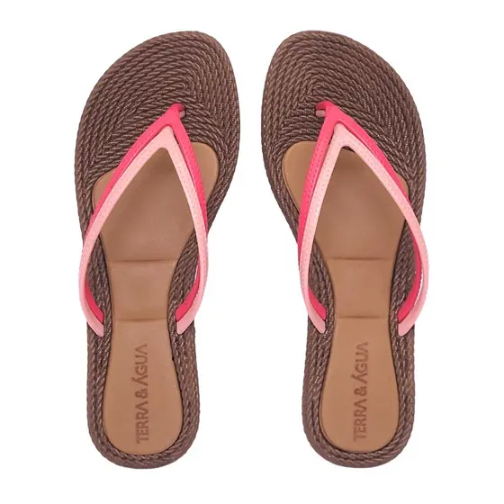 Chinelo Feminino Ortopedico Antiderrapante Duas Tiras Finas Terra e Água Confortavel