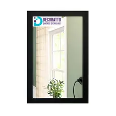 Espelho 30X40 com MDF, Moldura Preta ou Branca
