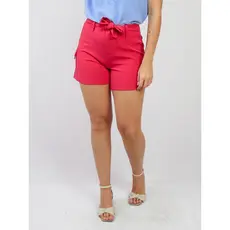 Short Feminino Alfaiataria Bolso Cargo Com Cinto Faixa Elegante e Confortável Versátil Verão