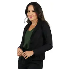 Casaqueto Feminino de Linho Manga Longa Estilo Office Escritório Confortável Estiloso Grande Qualidade