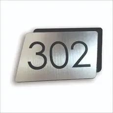 Placa Número Para Apartamento Porta De Loja Casa Empresa em Acrílico Espelhado
