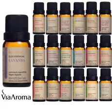 Óleo Essencial Via Aroma 100% Puro Vegano - Difusor e Aromatizador Elétrico