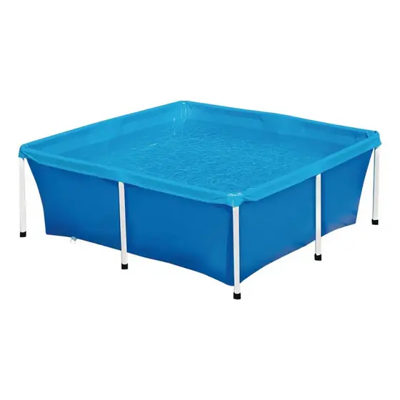 Piscina Estruturada 2000 Litros Azul Quadrada Mor Infantil