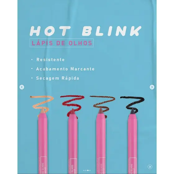 Lapis de Olhos Hot Blink Apontavel Linha PopStar Ruby Rose HB2402