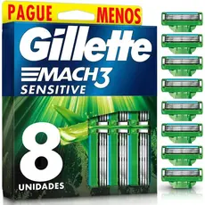 Carga Gillette Mach3 Sensitive 8 Unidades