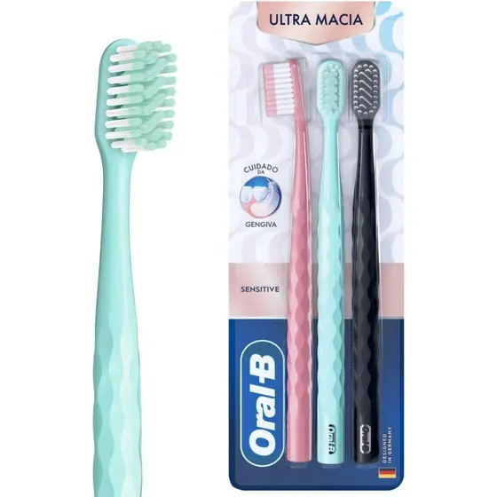 Oral-B Escova de Dente Oral‑B Iconic Premium 3 Unidades, Multicor