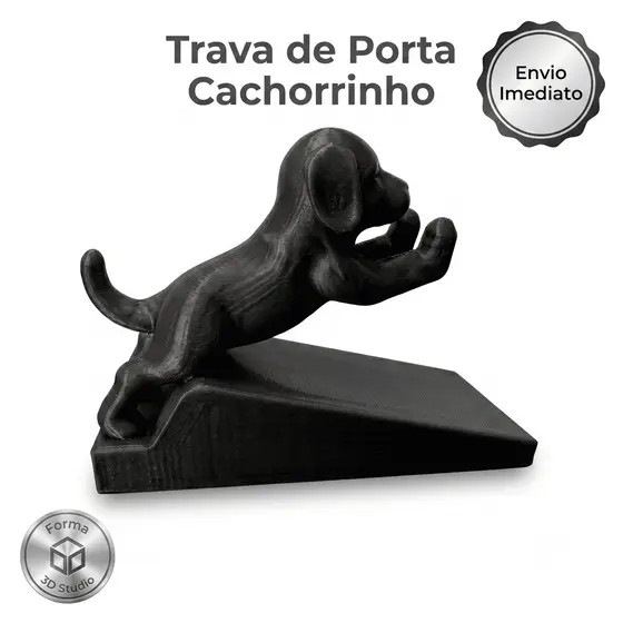 🐾 Trava de Porta Cachorrinho – Charme e Segurança para o Seu Lar!