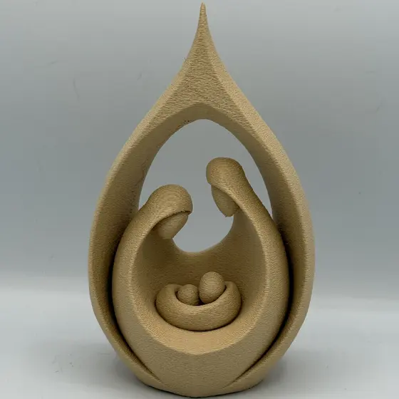 Sagrada Familia Minimalista Moderno Decoração Sagrada Família Enfeite de Mesa Sala