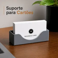 Porta Cartão De Visita Para Mesa Escritório Recepção Organizador Cartões Design Clean Profissional