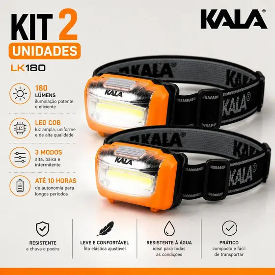 Lanterna De Cabeça Caça Pesca Trilha Bike  Noturna Testa
