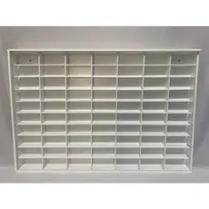 Expositor 70 Carrinhos Hotwheels em MDF Pintado Branco