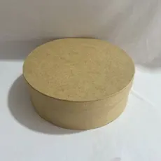 Caixa Redonda em MDF Cru Tamanho 25x25x8