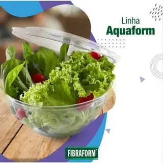 Pote Redondo 1000ml c/Tampa Lacre p/Doces, Salgados e Saladas F261 Fibraform