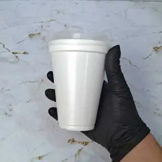 Copo 300ml Térmico de Isopor Com ou Sem Tampa Plástica para Delivery