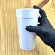 Copo 500ml Térmico de Isopor Com ou Sem Tampa Plástica para Delivery