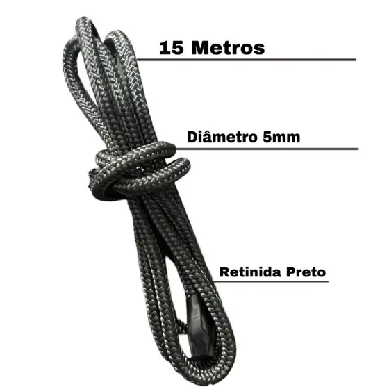 Corda Retinida 5mm Para Uso Militar 1 a 20 Metro)